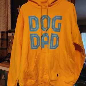 MENS PAWZ DOG DAD HOODIE SZ/SM/MED